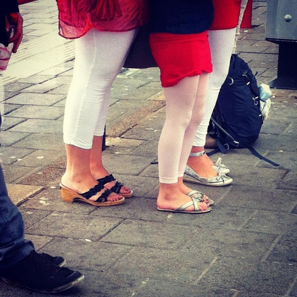 Een witte driekwartlegging...